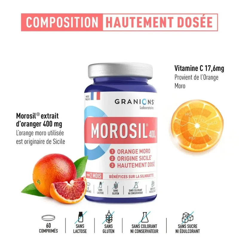 Granions Morosil 400mg 60 comprimés Granions Morosil 400mg 60 comprimés