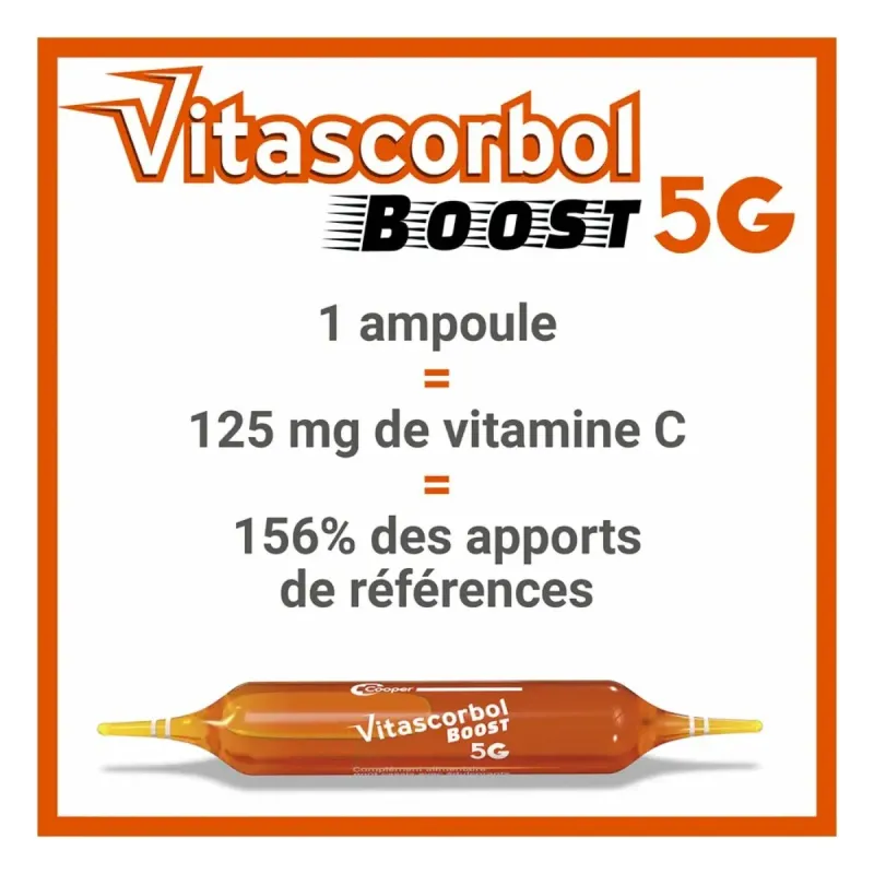 Vitascorbol Boost 5 G 20 Ampoules Vitascorbol Boost 5 G 20 Ampoules