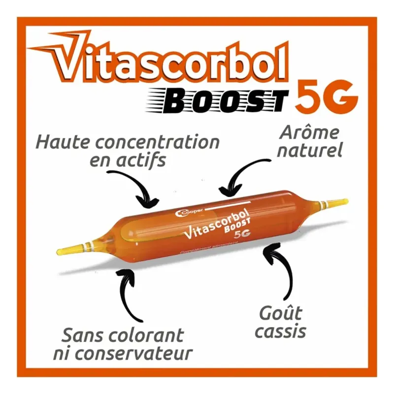 Vitascorbol Boost 5 G 20 Ampoules Vitascorbol Boost 5 G 20 Ampoules