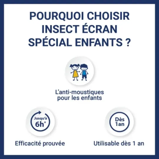 Insect ÉCRAN Spécial Enfants Moustiques & Tiques Insect ÉCRAN Spécial Enfants Moustiques & Tiques