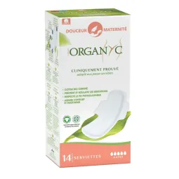 Organyc Douceur Maternité 14 Serviettes Extra