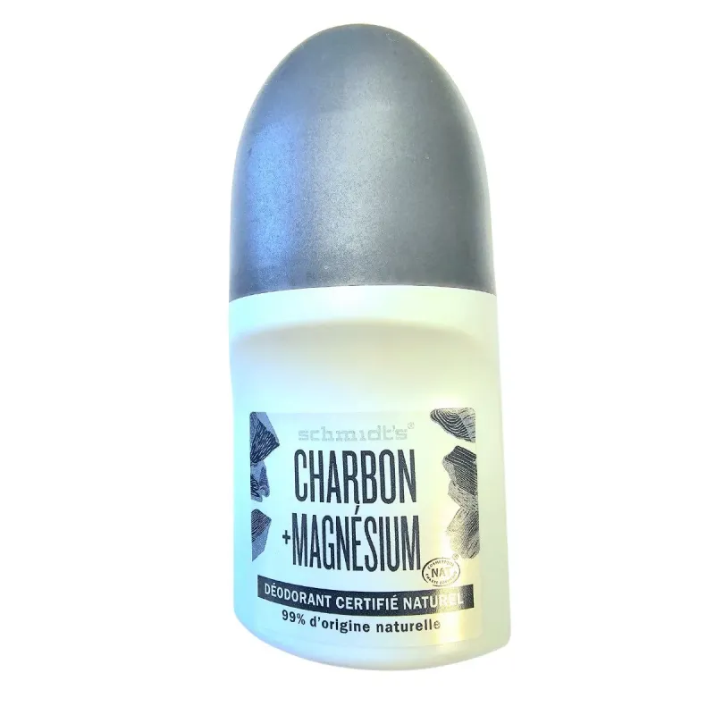 Schmidt's Déodorant Roll-on Charbon Magnésium Naturel 50ml Schmidt's Déodorant Roll-on Charbon Magnésium Naturel 50ml