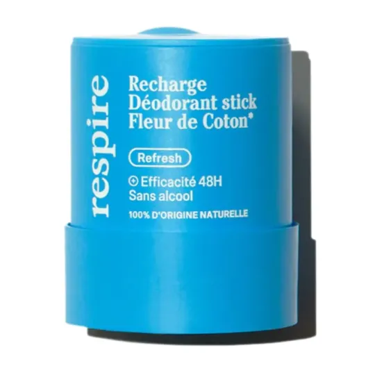 Respire Déodorant Stick Refresh Fleur de Coton Recharge 50g Respire Déodorant Stick Refresh Fleur de Coton Recharge 50g