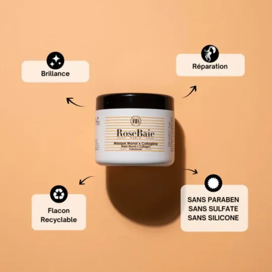 RoseBaie Monoï Collagène Masque 500ml RoseBaie Monoï Collagène Masque 500ml