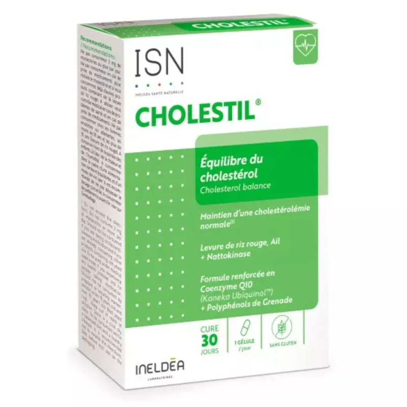 ISN Cholestil Equilibre Cholestérol 30 gélules