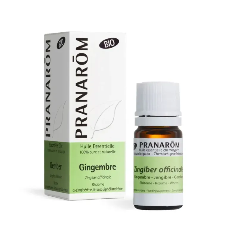Pranarôm Gingembre Bio 5ml Huile Essentielle