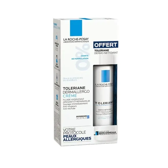 La Roche Posay Toleriane Dermallergo Crème 40ml + Dermo Nettoyant 50ml OFFERT La Roche Posay Toleriane Dermallergo Crème 40ml + Dermo Nettoyant 50ml OFFERT