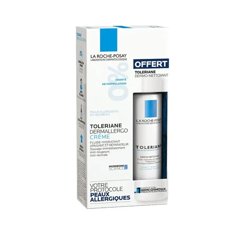 La Roche Posay Toleriane Dermallergo Crème 40ml + Dermo Nettoyant 50ml OFFERT La Roche Posay Toleriane Dermallergo Crème 40ml + Dermo Nettoyant 50ml OFFERT