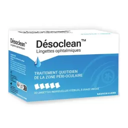 Bausch & Lomb Désoclean 20 Lingettes Opthalmiques
