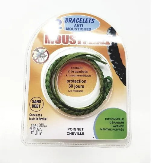Mousti'Kill 2 Bracelets Anti-moustiques Mousti'Kill 2 Bracelets Anti-moustiques