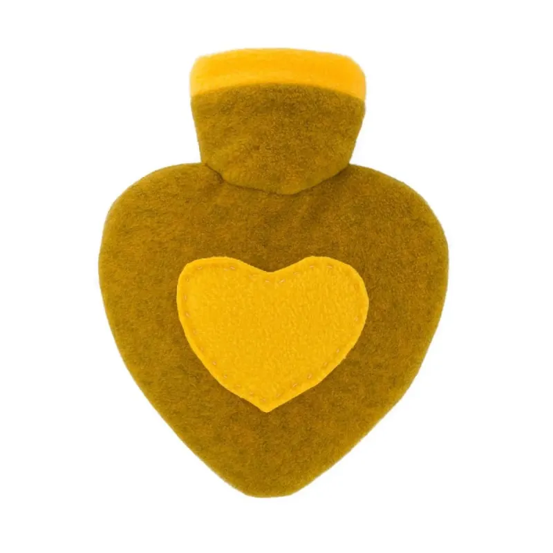 Hugo Frosch Bouillotte Eco-conçues Coeur Moutarde