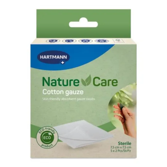 Hartmann Nature Care 10 Compresses 7.5cm X 7.5cm Hartmann Nature Care 10 Compresses 7.5cm X 7.5cm