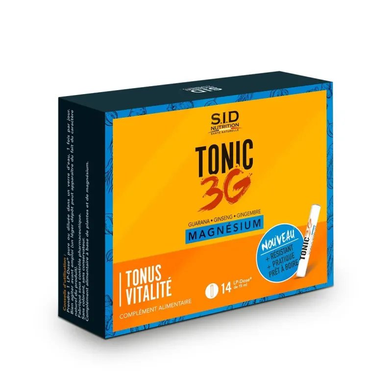 Sid Nutrition Tonic 3G Magnésium 14 doses Sid Nutrition Tonic 3G Magnésium 14 doses