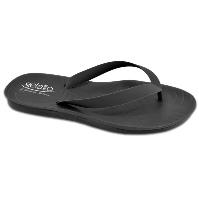 Gelato Homme Tong Semelle Anatomique Total Black