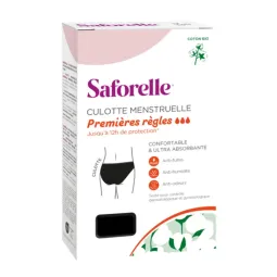 Saforelle Culotte Menstruelle Premières Règles 12-14 ans