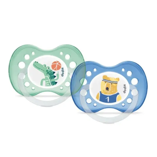 Dodie 2 Sucettes Anatomiques +18mois Bleu Dodie 2 Sucettes Anatomiques +18mois Bleu