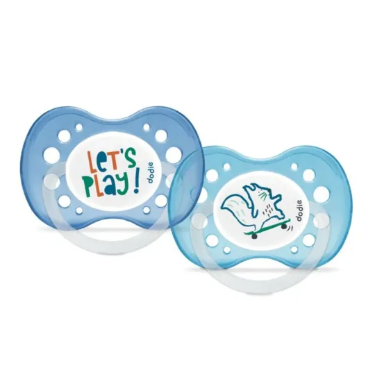 Dodie 2 Sucettes Anatomiques +18mois Bleu Dodie 2 Sucettes Anatomiques +18mois Bleu