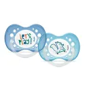 Dodie 2 Sucettes Anatomiques +18mois Bleu Dodie 2 Sucettes Anatomiques +18mois Bleu