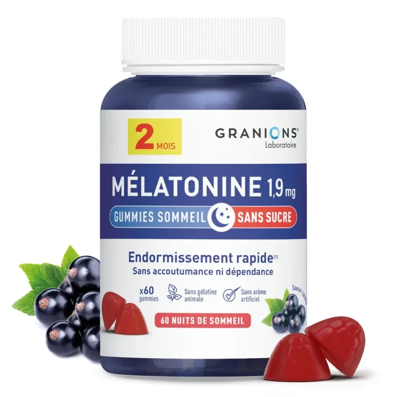 Granions Mélatonine 1.9mg 60 Gummies