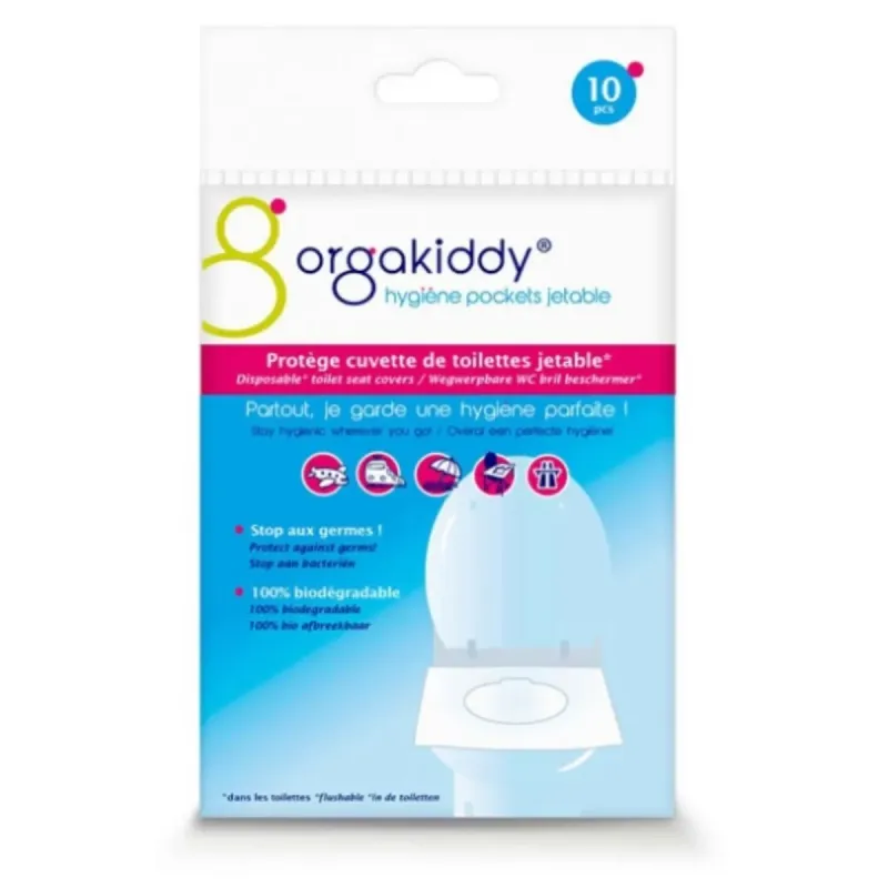 Orgakiddy 10 Protège Cuvette de Toilette Jetable