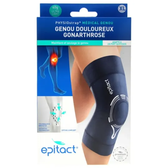 Epitact Genouillère Physiostrap Genou Douloureux Taille XL Epitact Genouillère Physiostrap Genou Douloureux Taille XL