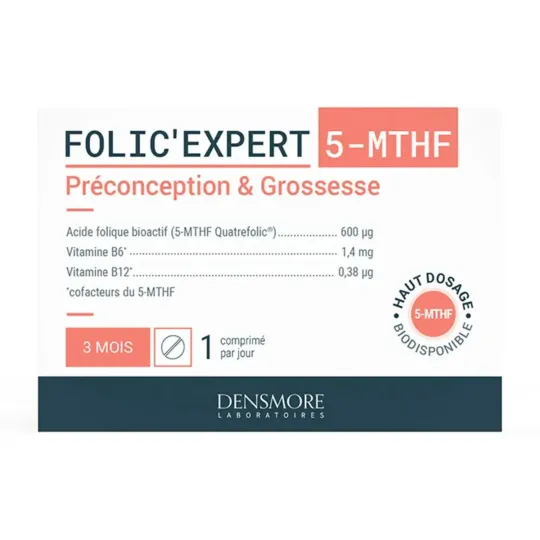 Densmore Folic'Expert Préconception et Grossesse 90 comprimés Densmore Folic'Expert Préconception et Grossesse 90 comprimés