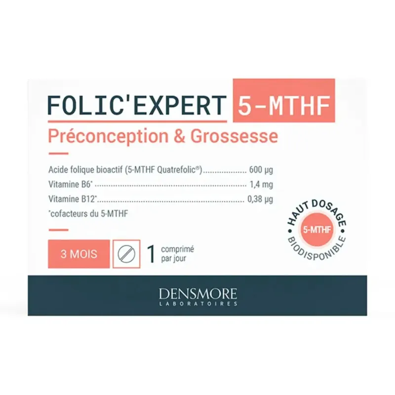 Densmore Folic'Expert Préconception et Grossesse 90 comprimés Densmore Folic'Expert Préconception et Grossesse 90 comprimés