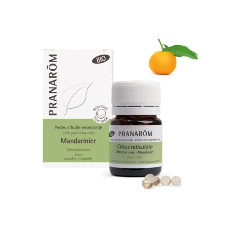 Pranarôm 60 Perles d'Huile Essentielle de Mandarinier Bio