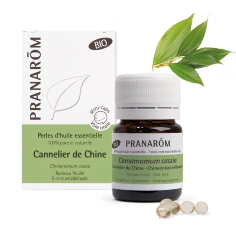 Pranarôm 60 Perles d'Huile Essentielle de Cannelier Bio