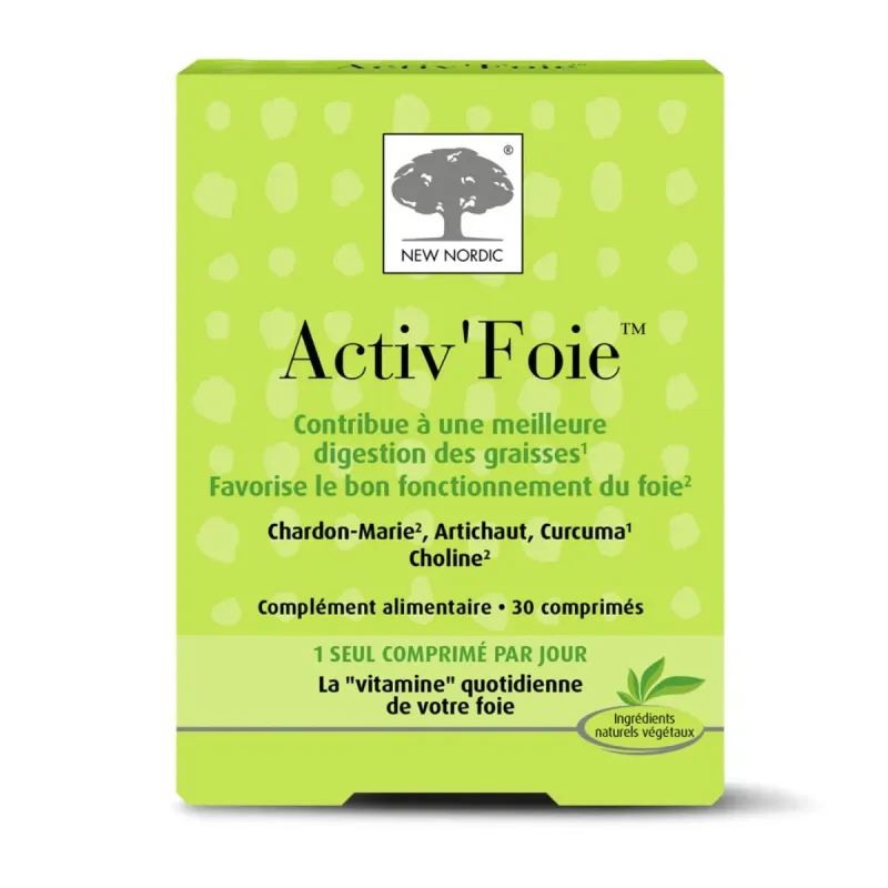 New Nordic Activ Foie 30 Comprimés
