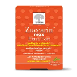 New Nordic Zuccarin Extra Fort 45 comprimés