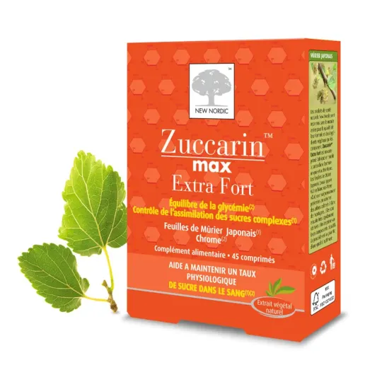 New Nordic Zuccarin Extra Fort 45 comprimés