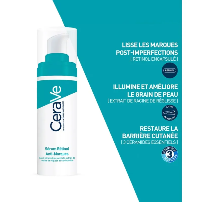 Cerave Sérum Rétinol Anti-Marques 30ml Cerave Sérum Rétinol Anti-Marques 30ml