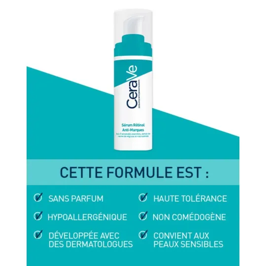 Cerave Sérum Rétinol Anti-Marques 30ml Cerave Sérum Rétinol Anti-Marques 30ml