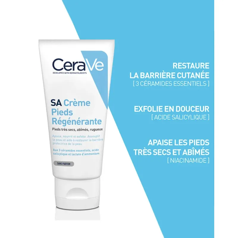 Cerave SA Crème Pieds Régénérante88ml