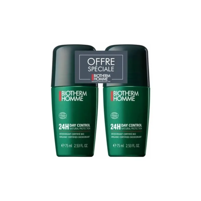 Biotherm Homme Déodorant Day Control Natural Protect Bio Roll-On 2x75ml Biotherm Homme Déodorant Day Control Natural Protect Bio Roll-On 2x75ml