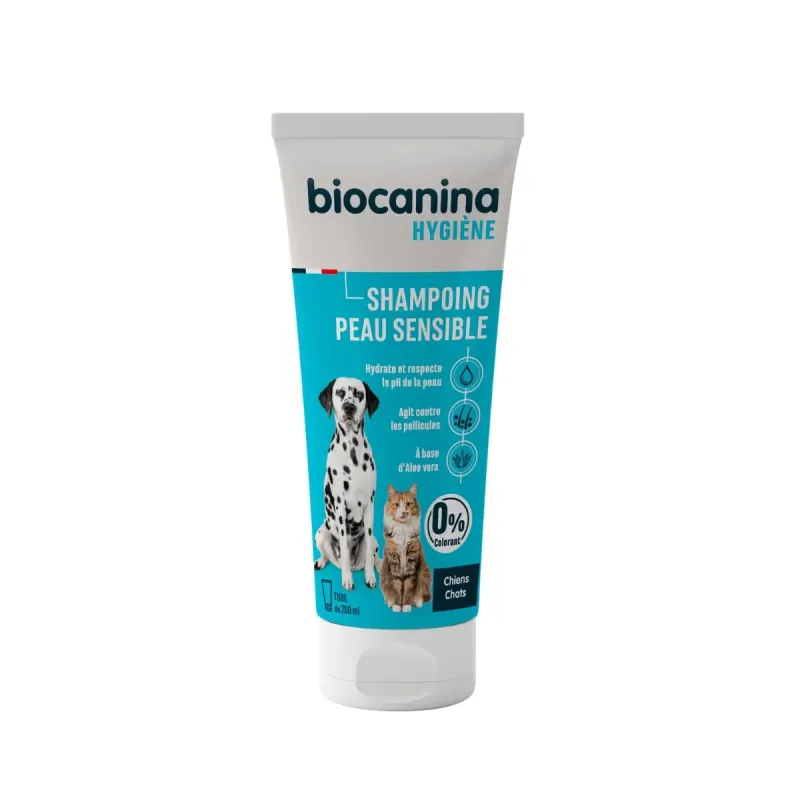 Biocanina Shampooing Peau Sensible Chien et Chat 200ml Biocanina Shampooing Peau Sensible Chien et Chat 200ml