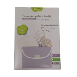 Les Tendances d'Emma Kit 4 Carrés Démaquillants Lavables Eucalyptus