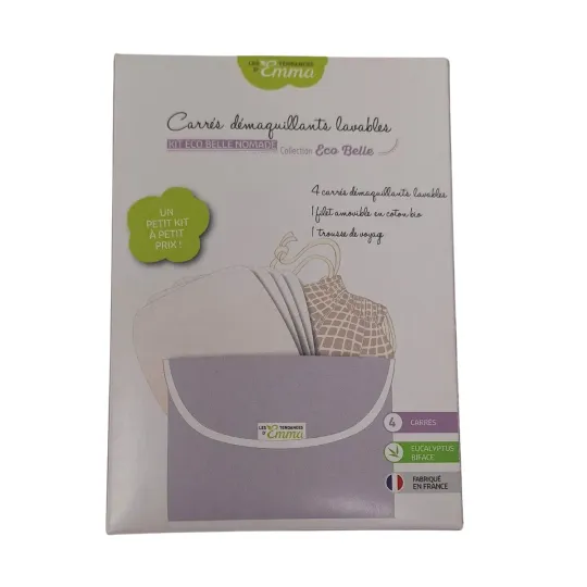 Les Tendances d'Emma Kit 4 Carrés Démaquillants Lavables Eucalyptus Les Tendances d'Emma Kit 4 Carrés Démaquillants Lavables Eucalyptus