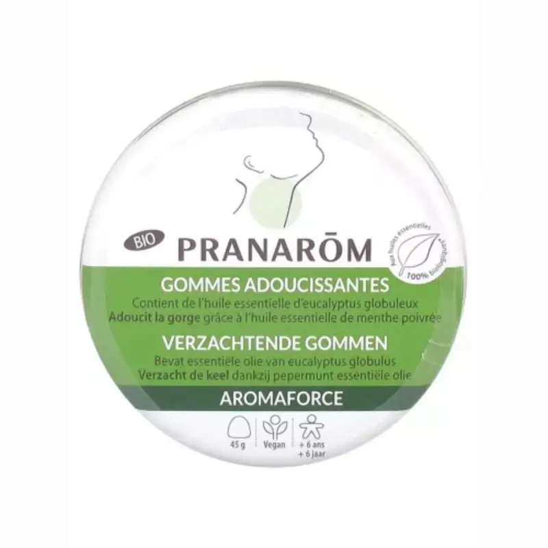 Pranarôm Aromaforce Gommes Adoucissantes Bio 45g Pranarôm Aromaforce Gommes Adoucissantes Bio 45g
