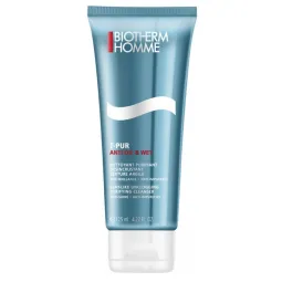 Biotherm Homme T-Pure Gel Nettoyant Désincrustant et Antibrillance 125ml