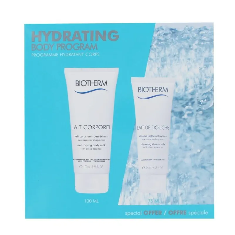Biotherm Hydrating Body Lait Corporel 100ml+ Lait de Douche 75ml Biotherm Hydrating Body Lait Corporel 100ml+ Lait de Douche 75ml