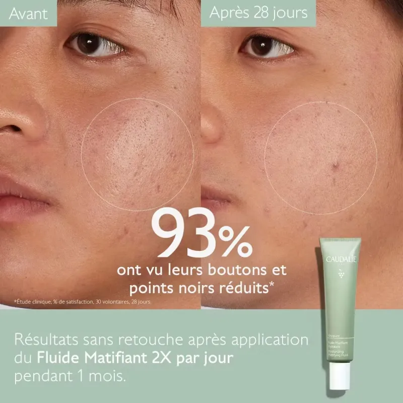 Caudalie Vinopure Fluide Matifiant Hydratant 40ml Caudalie Vinopure Fluide Matifiant Hydratant 40ml