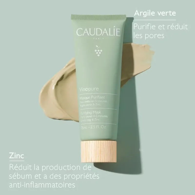 Caudalie Vinopure Masque Purifiant Anti-imperfections 75ml