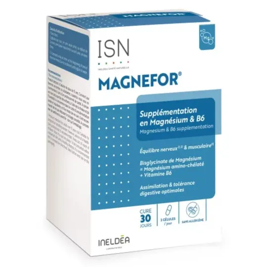 ISN Magnefor Magnésium & Vitamines B6 90 gélules