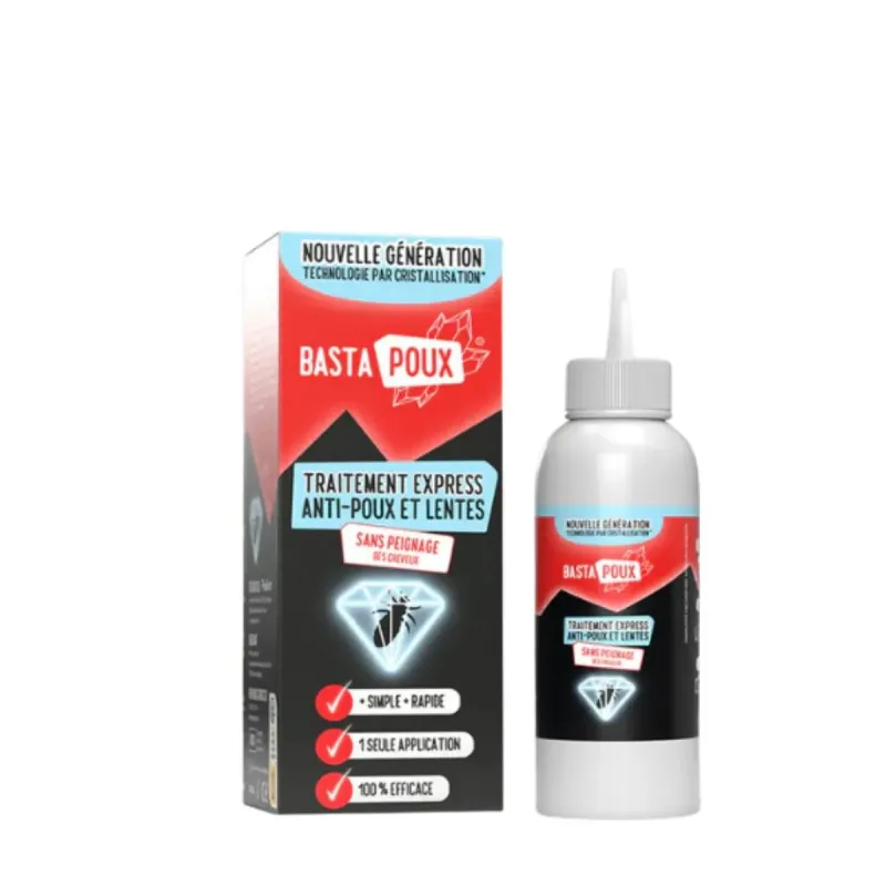 Basta Poux Traitement Express Anti-poux Lentes 100ml Basta Poux Traitement Express Anti-poux Lentes 100ml