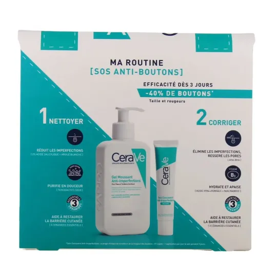 Cerave Ma Routine SOS Anti-boutons 276ml+Cordon Téléphone OFFERT Cerave Ma Routine SOS Anti-boutons 276ml+Cordon Téléphone OFFERT