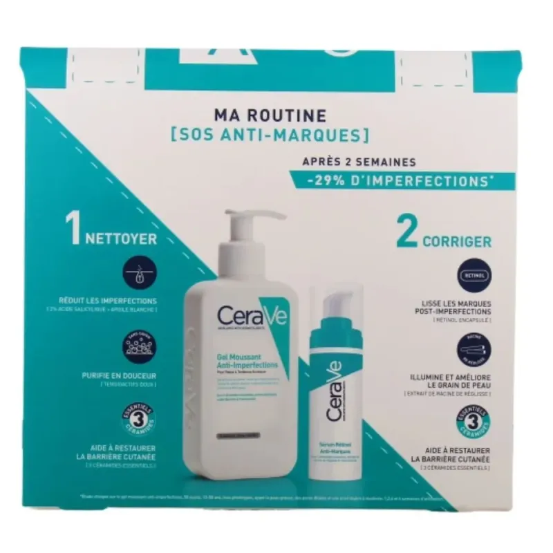 Cerave Ma Routine SOS Anti-marques 266ml+ Cordon Téléphone OFFERT