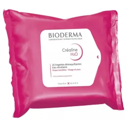 Bioderma Créaline H2O lingette démaquillantes X25