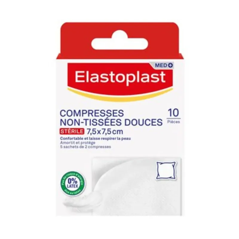 Elastoplast Compresses Stériles non tissées 7,5 cm x 7,5 cm